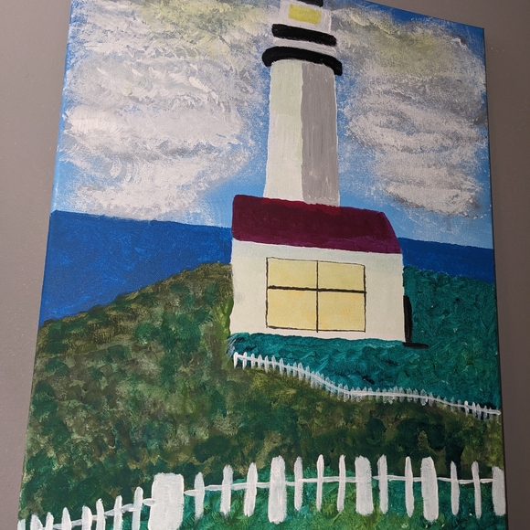 Original lighthouse painting in NB - Picture 3 of 4